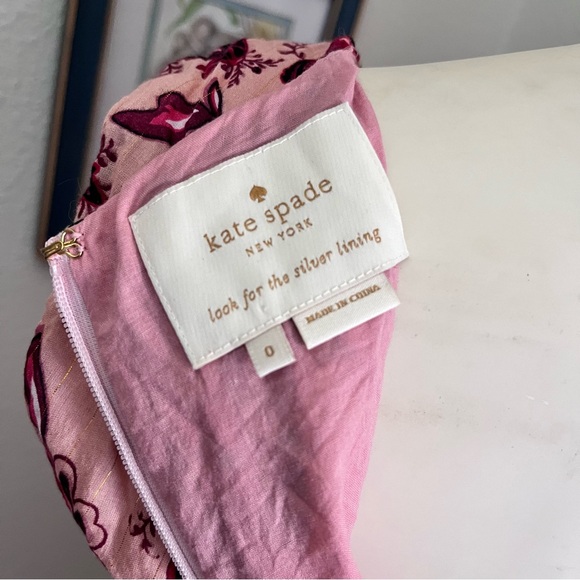 Kate Spade Paisley in Bloom Dress Conch Shell Size 0 - Picture 8 of 14